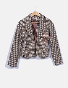 Veste Chemisier Lucy Collection Taille 40 – Couleur Marron, Noir, Bordeaux, Occasion Très Bon état – Style Glamour