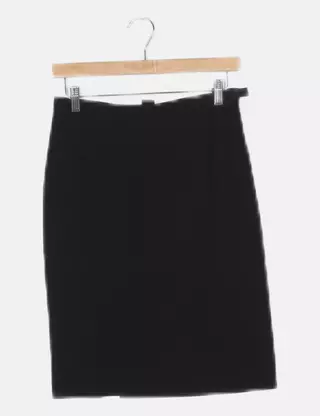 Jupe Ligne A Brodée Et Pailletée French Connection Taille 8 - Noire, Mi-genou, Pour Soirée Ou Casual