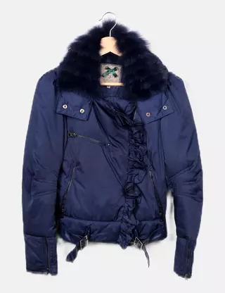Veste Noire Douce Silvian Heach - Taille XS/36 - Occasion Très Bon état