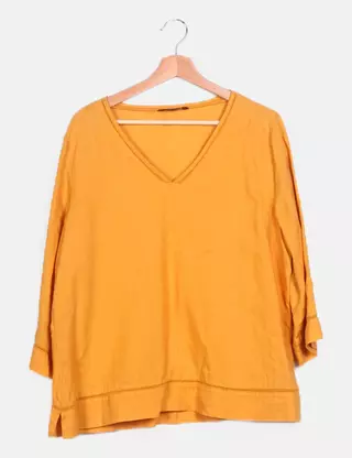 T-shirt Burton Of London Jaune - Taille S, Coton, Occasion Très Bon état