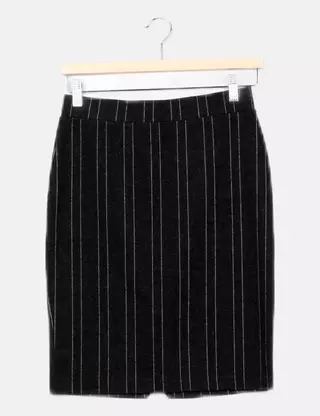 Gonna Avvolgente Casual Da Lavoro Donna Ichi - Minigonna Elegante, Effetto Fasciatoio - 2