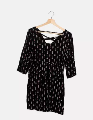 Robe Tunique D'été Blanche JENNYFER - Taille S - Viscose Légère - Manches Bouffantes - Occasion Très Bon état